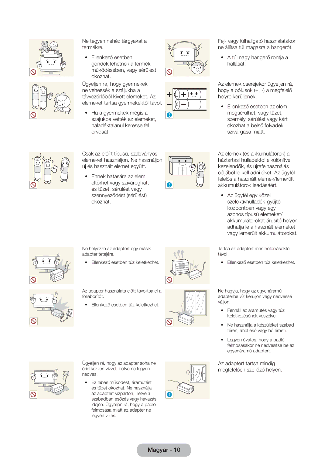 Samsung LT28E316EI/EN, LT24E310EI/EN manual Magyar 