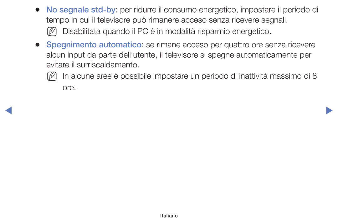 Samsung LT28E310EX/EN, LT28E316EX/EN, LT32E316EX/EN, LT32E310EX/EN, LT24E310EX/EN manual Italiano 