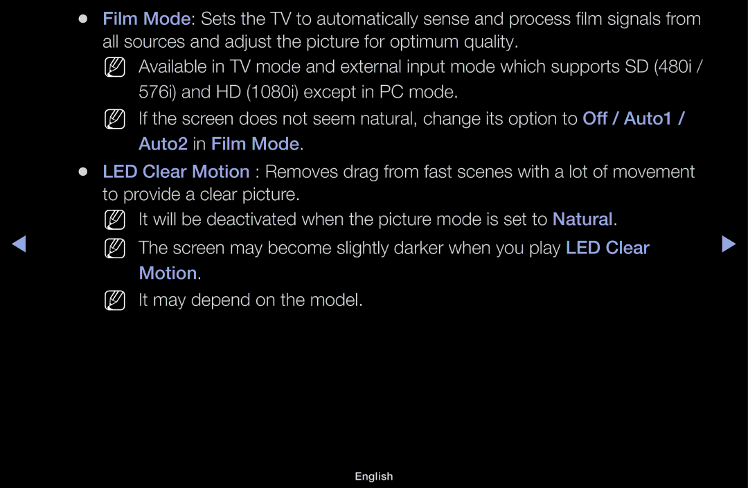 Samsung LT31D310EW/XU, LT31D310EW/EN, LT31D310EX/EN manual NN It may depend on the model 