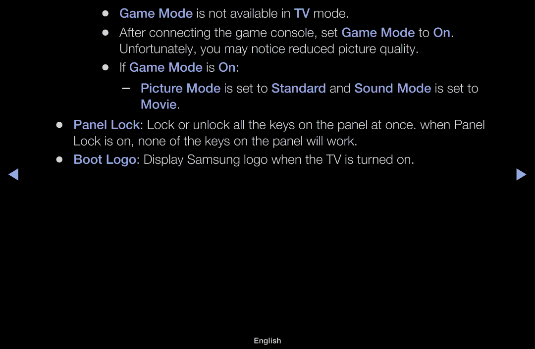 Samsung LT31D310EW/XU, LT31D310EW/EN, LT31D310EX/EN manual Lock is on, none of the keys on the panel will work 