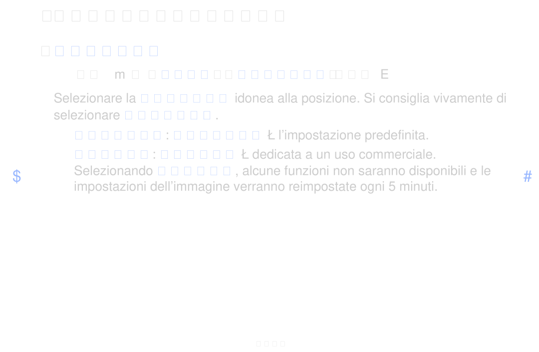 Samsung LT31D310EX/EN, LT31D310EW/EN manual Cambio della Modalità duso 