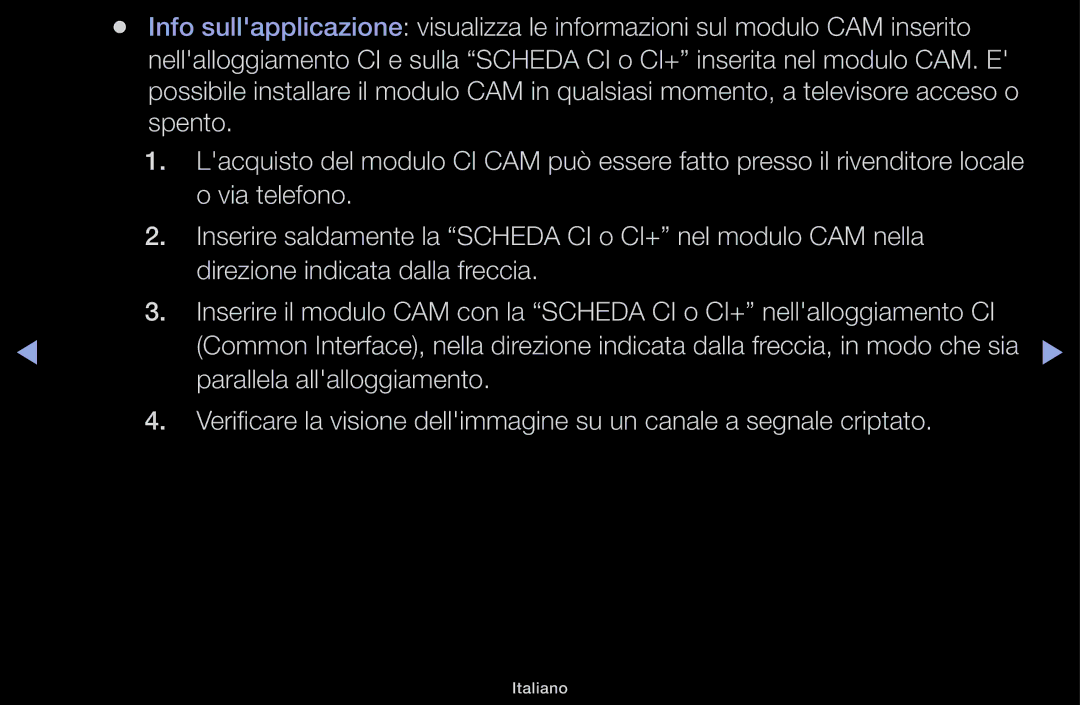 Samsung LT31D310EW/EN, LT31D310EX/EN manual Italiano 