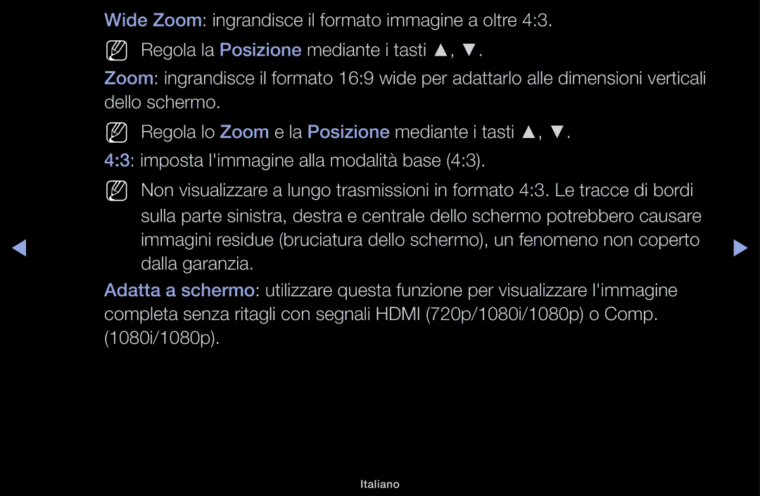 Samsung LT31D310EX/EN, LT31D310EW/EN manual Italiano 