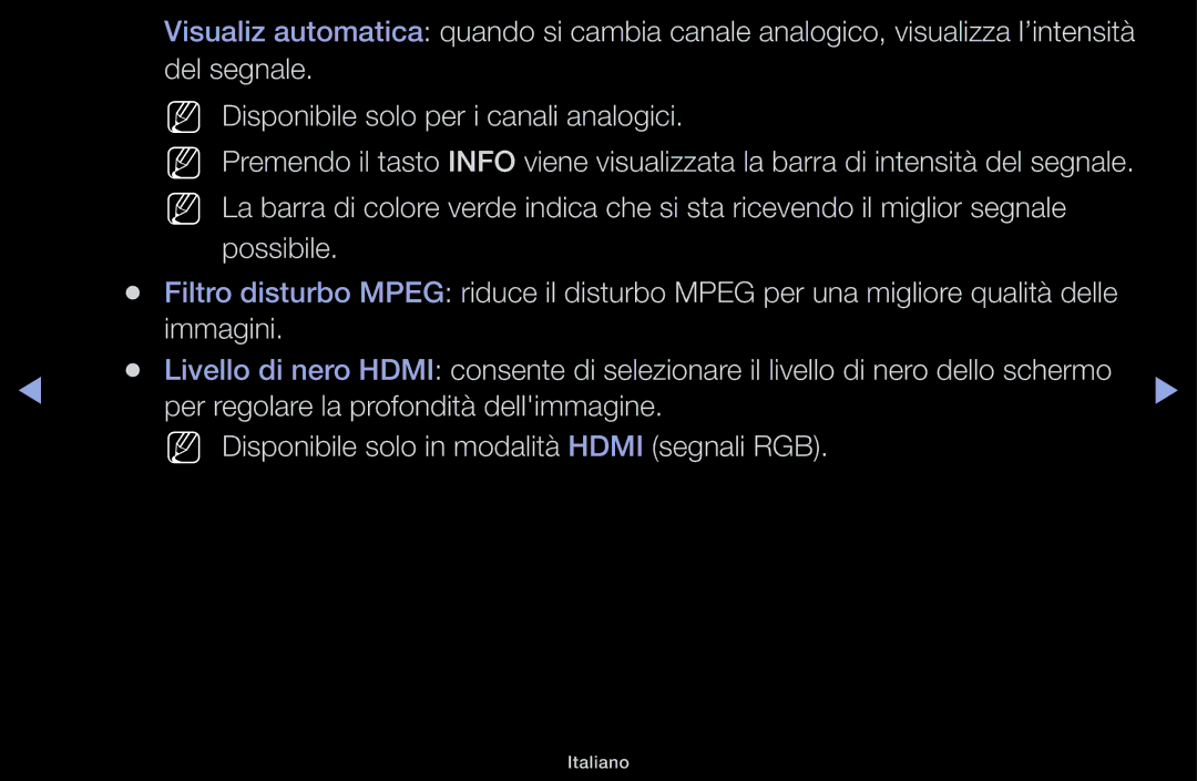 Samsung LT31D310EW/EN, LT31D310EX/EN manual Italiano 