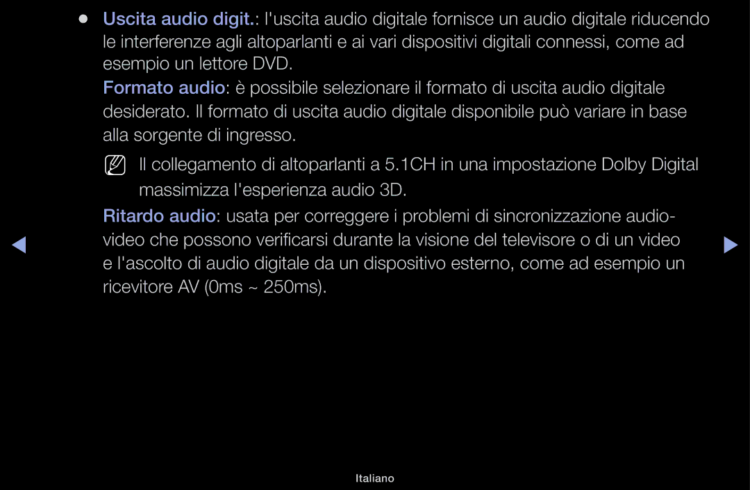 Samsung LT31D310EW/EN, LT31D310EX/EN manual Italiano 