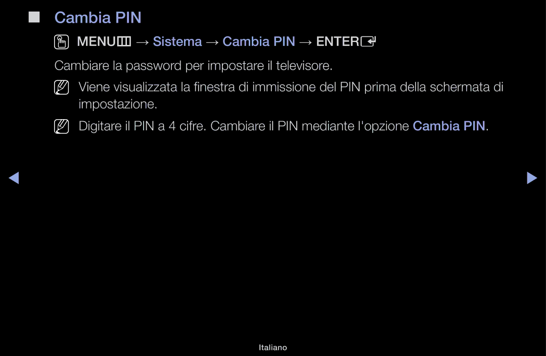 Samsung LT31D310EX/EN, LT31D310EW/EN manual Cambia PIN 