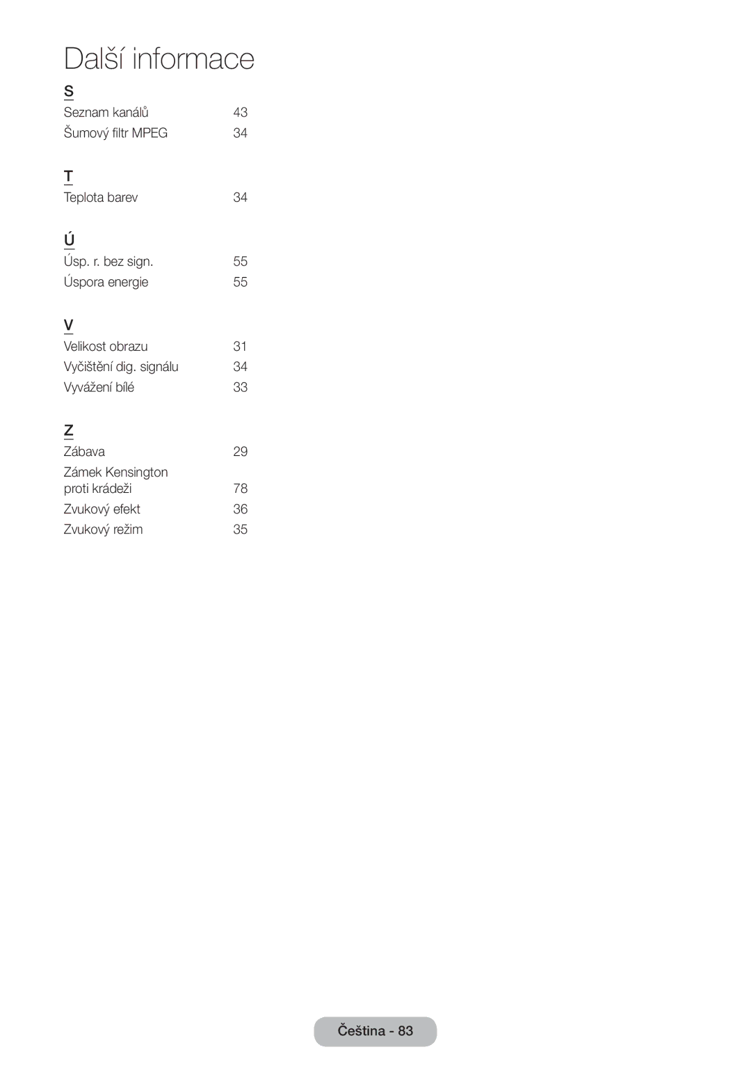 Samsung LT31D310EX/EN, LT31D310EW/EN manual Další informace 