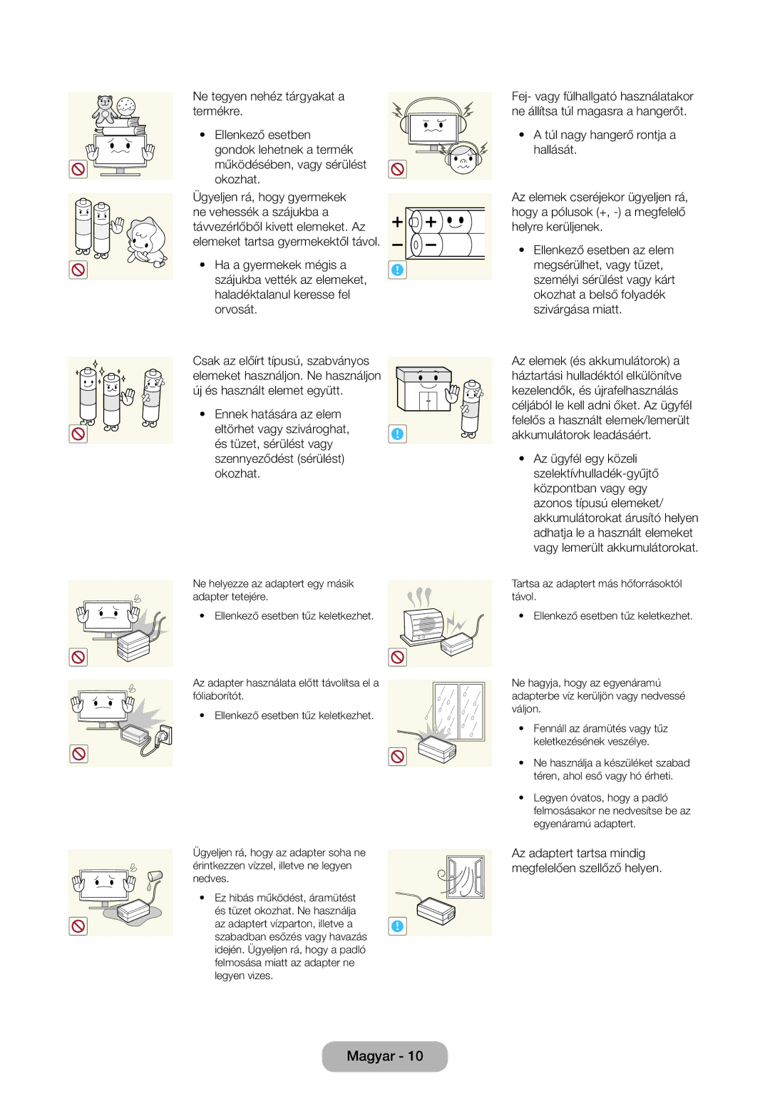 Samsung LT31D310EW/EN, LT31D310EX/EN manual Magyar 