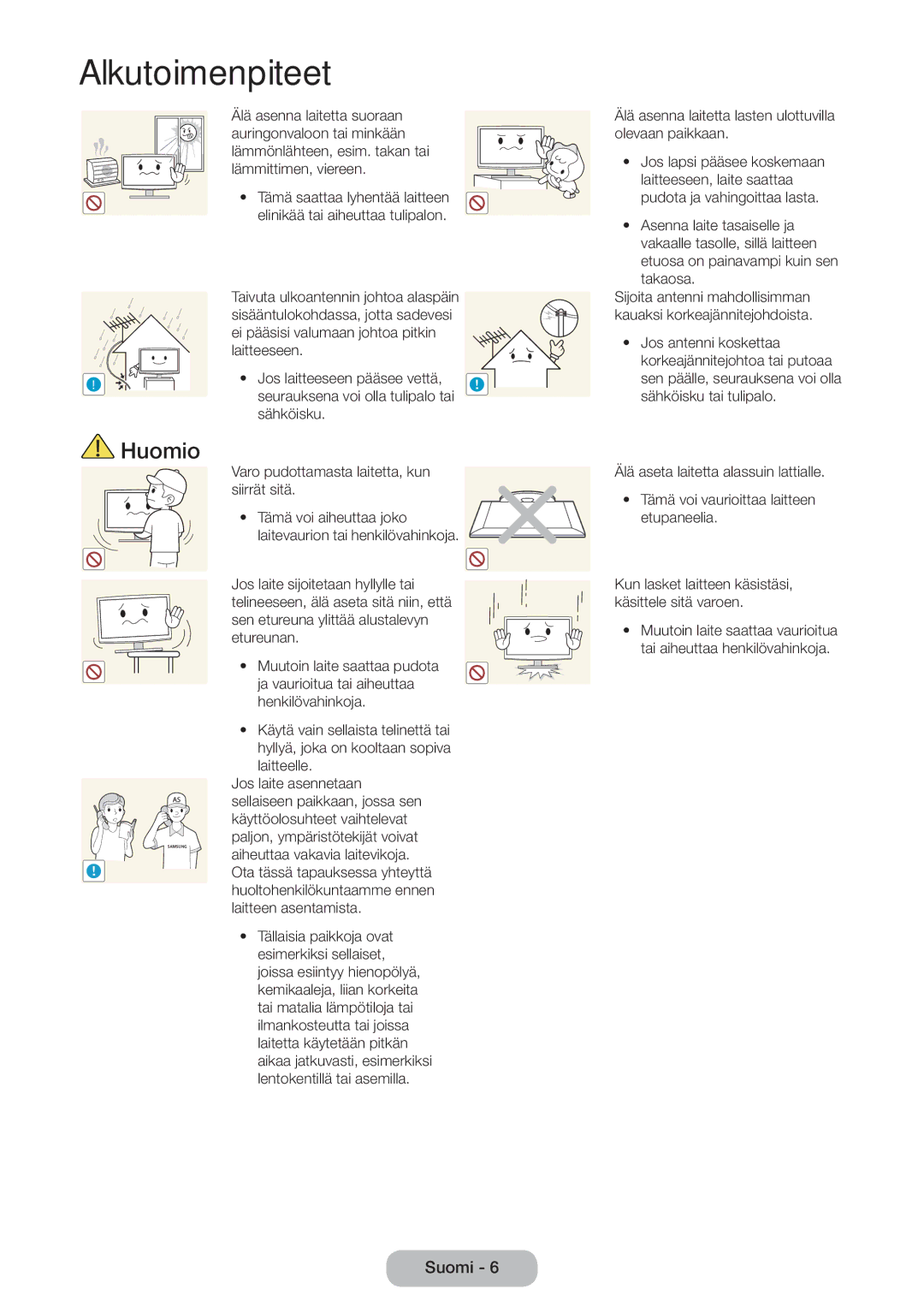 Samsung LT31D310EW/XU manual Paljon, ympäristötekijät voivat 