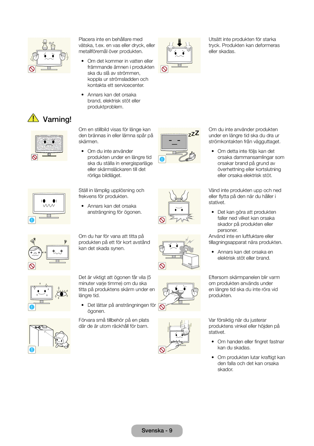 Samsung LT31D310EW/XU manual Ögonen 