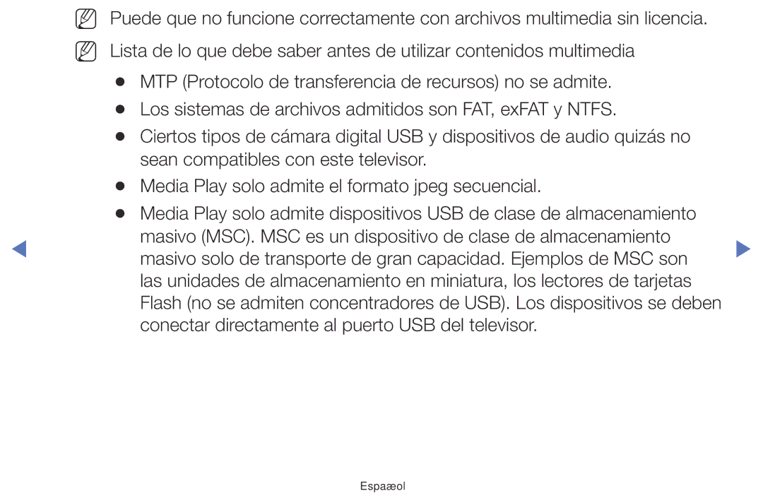 Samsung LT24E310EW/EN, LT32E310EW/EN, LT28E310EW/EN manual Conectar directamente al puerto USB del televisor 