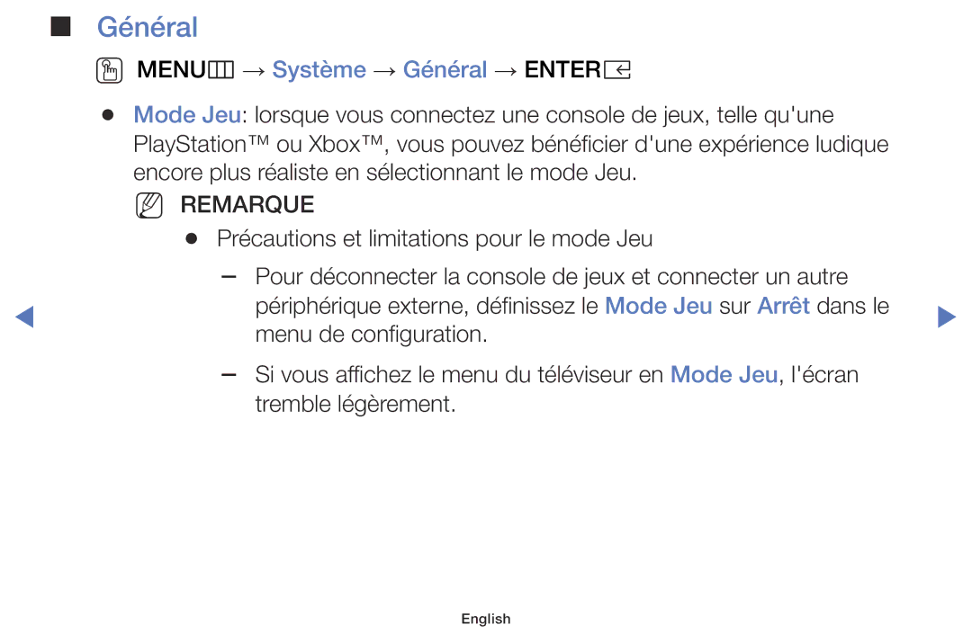 Samsung LT28E310EXQ/EN, LT32E310EXQ/EN, LT28E316EX/EN, LT32E316EX/EN, LT28E310EX/EN OO MENUm → Système → Général → Entere 