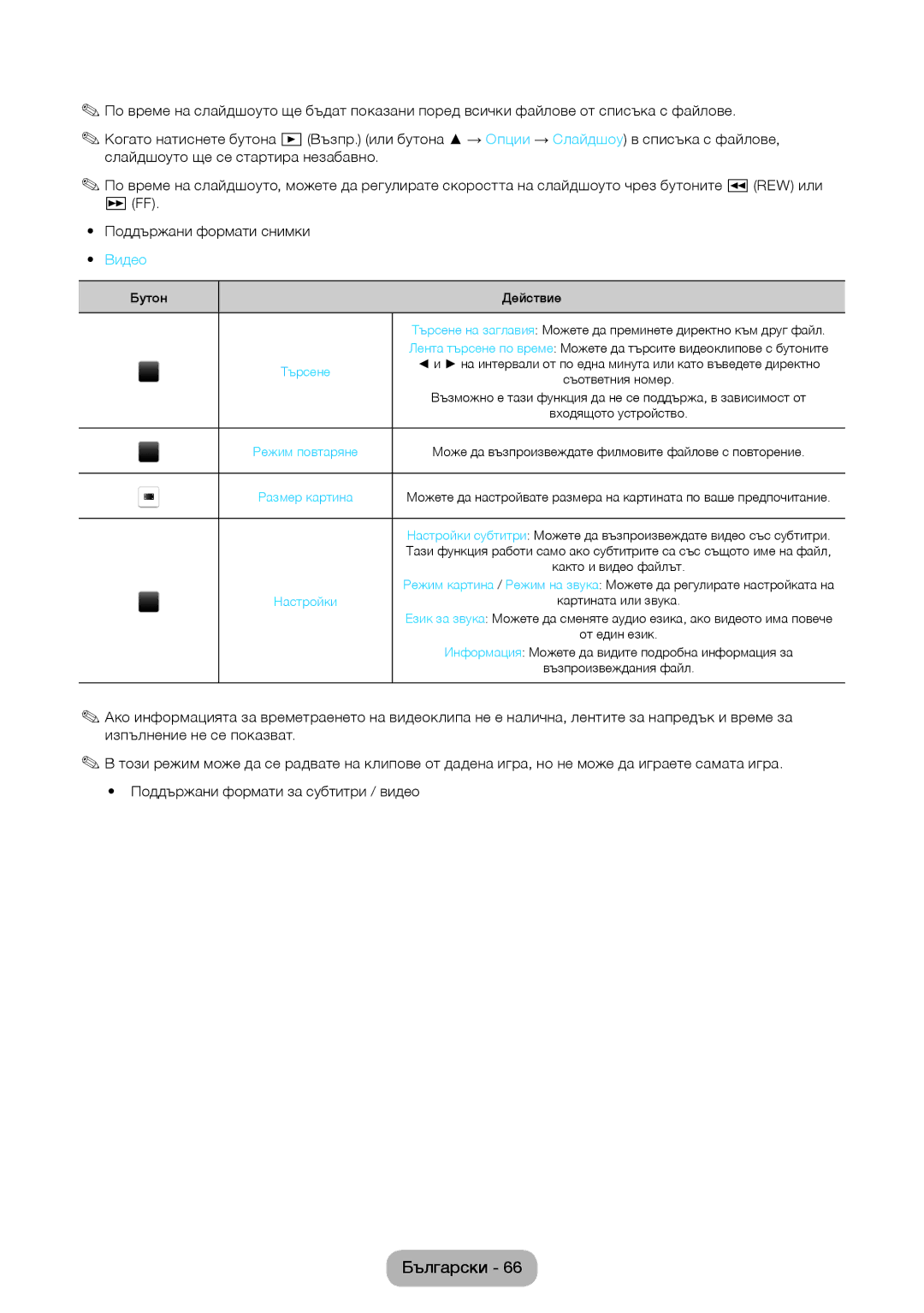 Samsung LT32E310EXQ/EN, LT32E310EW/EN, LT28E310EW/EN, LT28E310EXQ/EN, LT24E310EW/EN, LT24E310EX/EN manual Видео, Търсене 