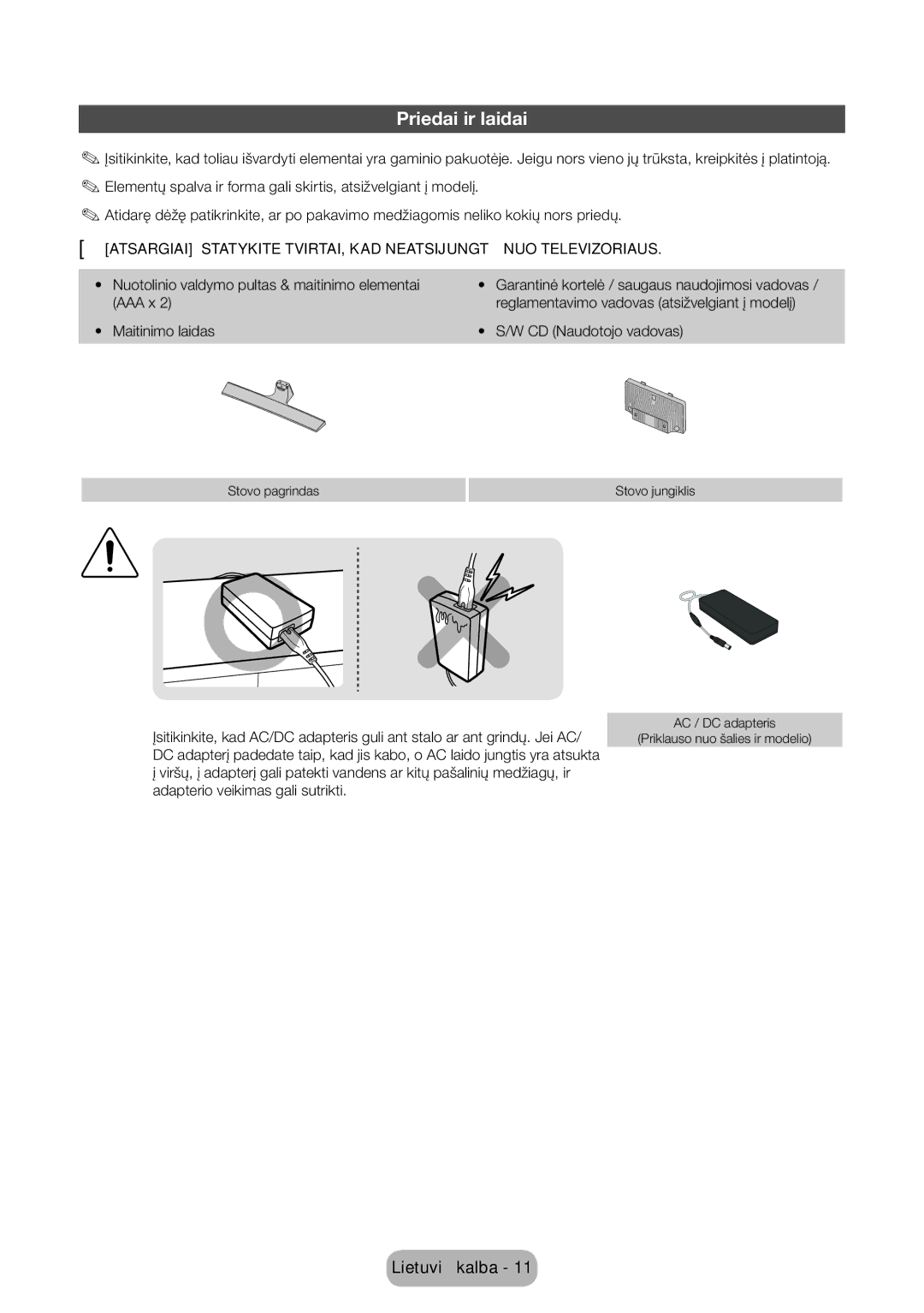 Samsung LT28E310EXQ/EN, LT32E310EXQ/EN, LT32E310EW/EN, LT28E310EW/EN, LT24E310EW/EN Priedai ir laidai, CD Naudotojo vadovas 