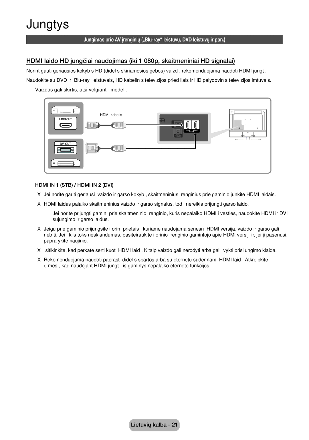 Samsung LT28E310EX/EN, LT32E310EXQ/EN, LT32E310EW/EN, LT28E310EW/EN, LT28E310EXQ/EN manual Jungtys, Paprašykite naujinio 