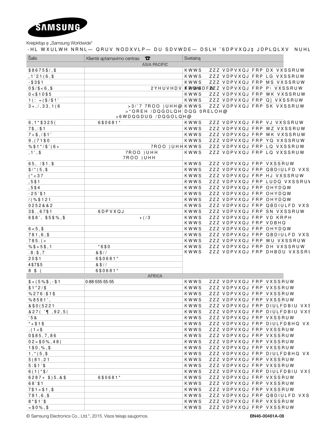 Samsung LT28E310EX/EN, LT32E310EXQ/EN, LT32E310EW/EN, LT28E310EW/EN, LT28E310EXQ/EN, LT24E310EW/EN, LT32E310EX/EN Asia Pacific 