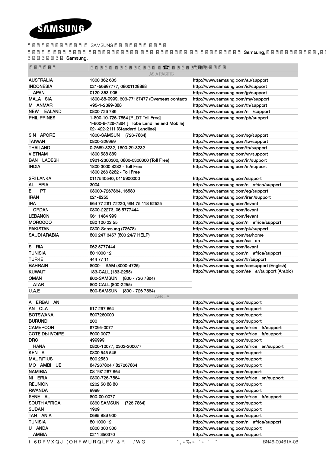 Samsung LT28E310EX/EN, LT32E310EXQ/EN, LT32E310EW/EN, LT28E310EW/EN, LT28E310EXQ/EN, LT24E310EW/EN, LT32E310EX/EN Asia Pacific 