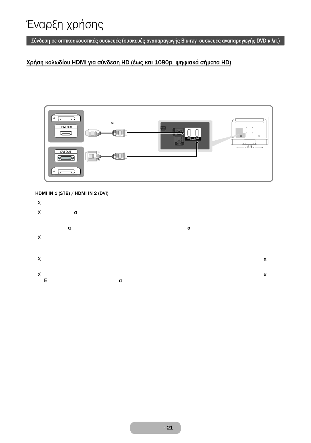 Samsung LT32E310EXQ/EN, LT32E310EW/EN, LT28E310EW/EN, LT28E310EXQ/EN, LT24E310EW/EN, LT28E310EX/EN, LT32E310EX/EN Συνδέσεις 