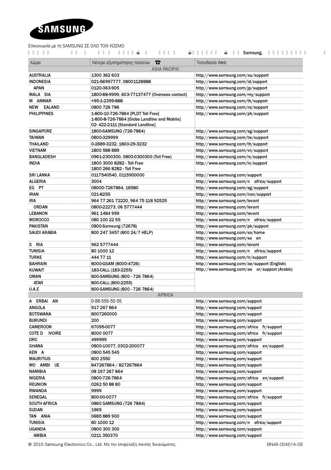 Samsung LT28E310EW/EN, LT32E310EXQ/EN, LT32E310EW/EN, LT28E310EXQ/EN, LT24E310EW/EN, LT28E310EX/EN, LT32E310EX/EN Asia Pacific 