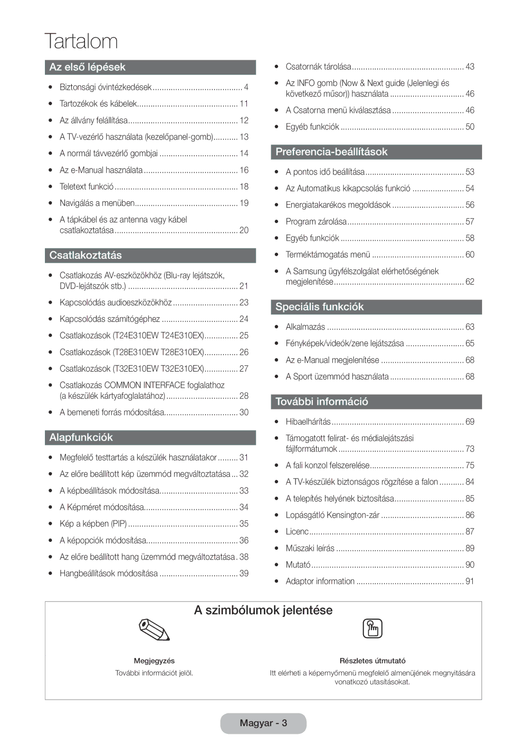 Samsung LT28E310EXQ/EN, LT32E310EXQ/EN Yy a tápkábel és az antenna vagy kábel, Csatlakozás Common Interface foglalathoz 
