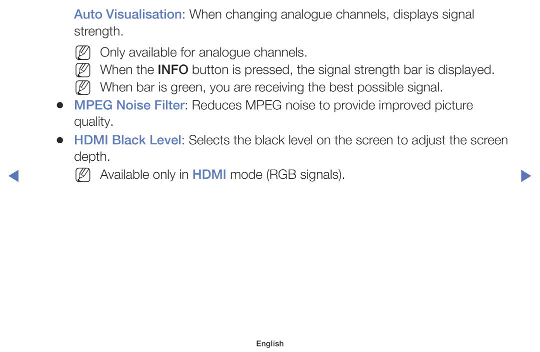 Samsung LT32E310EX/EN, LT32E316EXQ/EN, LT32E310EXQ/EN, LT28E310EXQ/EN manual Depth NN Available only in Hdmi mode RGB signals 