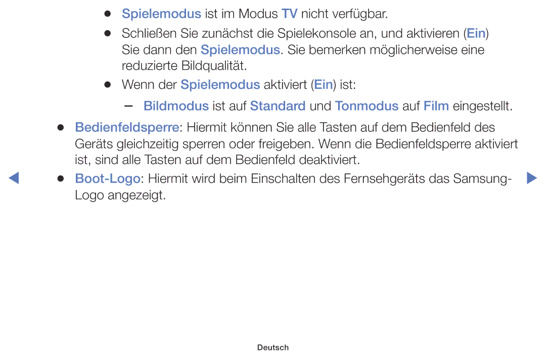 Samsung LT32E310EX/EN, LT32E316EXQ/EN, LT32E310EXQ/EN manual Bildmodus ist auf Standard und Tonmodus auf Film eingestellt 