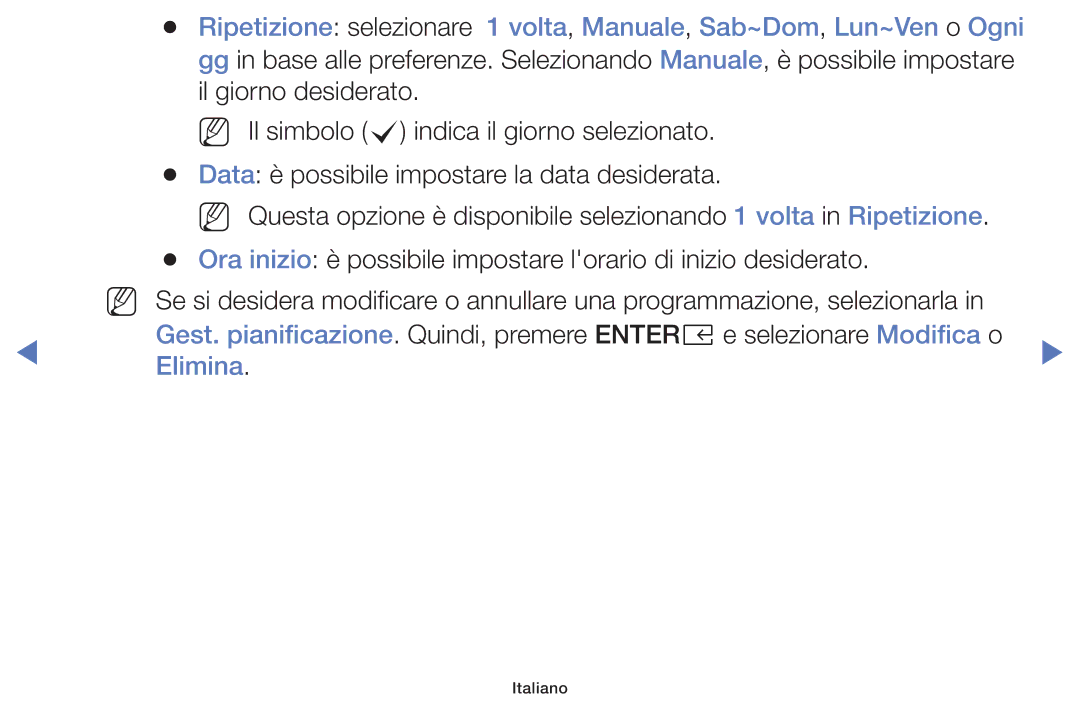 Samsung LT32E319EI/EN manual Italiano 