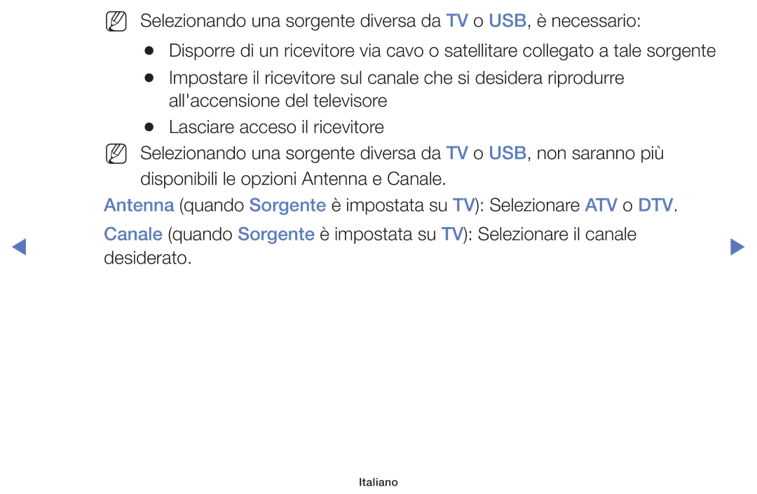 Samsung LT32E319EI/EN manual Italiano 