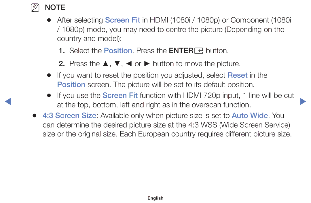 Samsung LT32E319EI/EN manual NN Note 