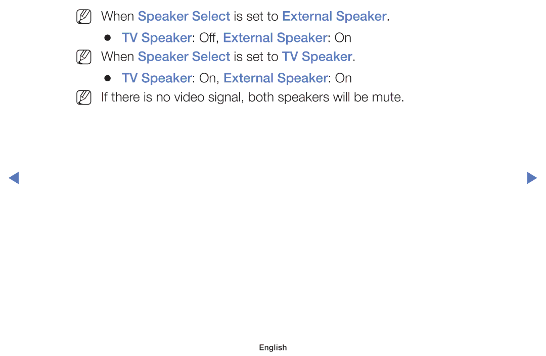 Samsung LT32E319EI/EN manual If there is no video signal, both speakers will be mute 