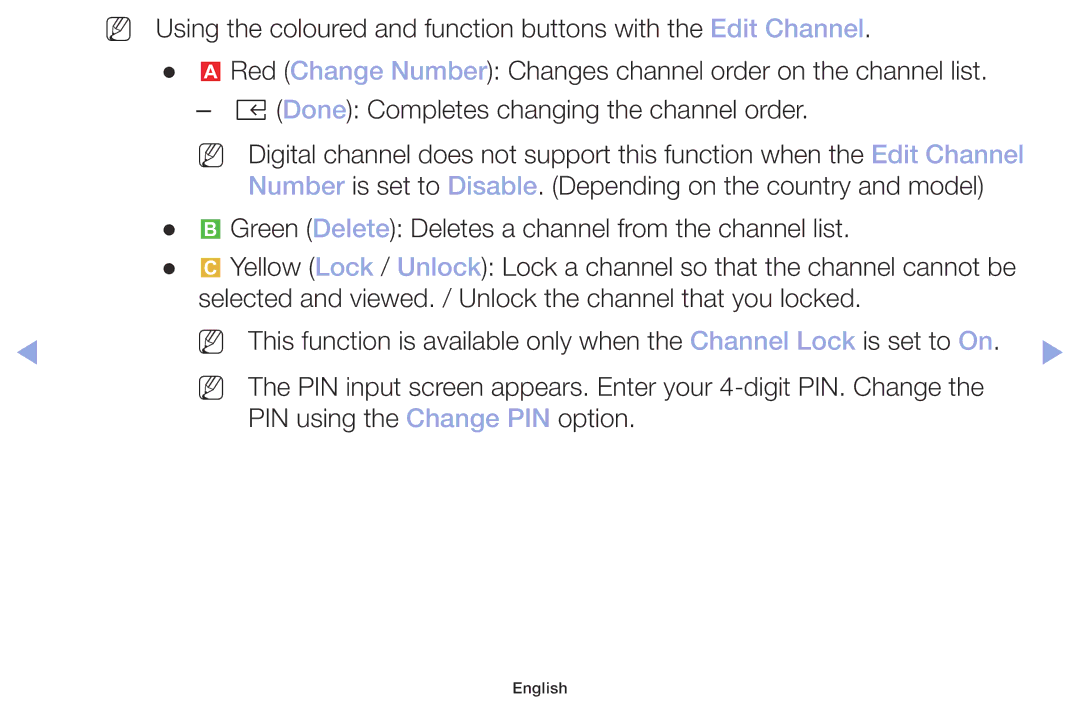 Samsung LT32H390FEVXEN manual English 