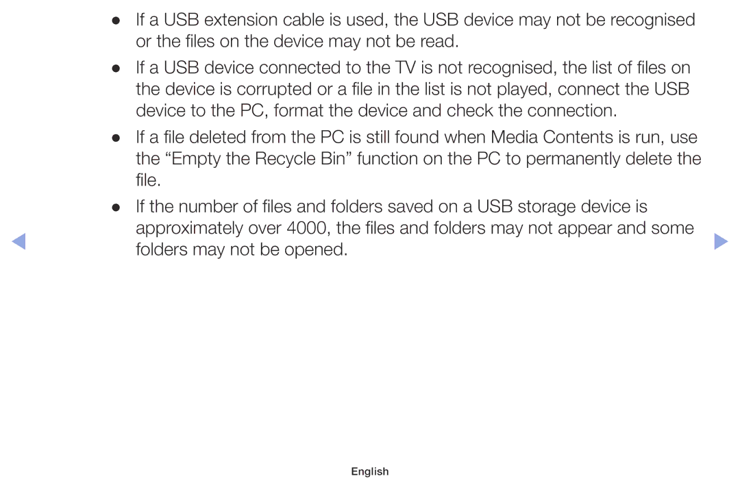 Samsung LT32H390FEVXEN manual Device to the PC, format the device and check the connection 