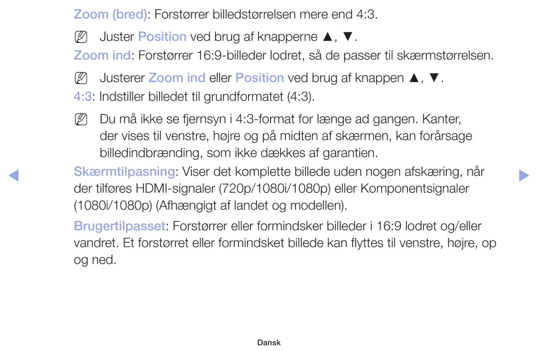 Samsung LT32H390FEVXXC manual Og ned 