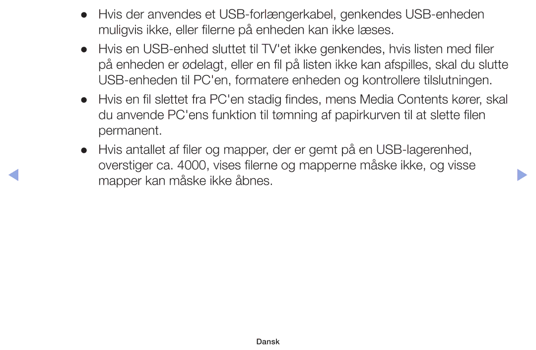 Samsung LT32H390FEVXXC manual Dansk 