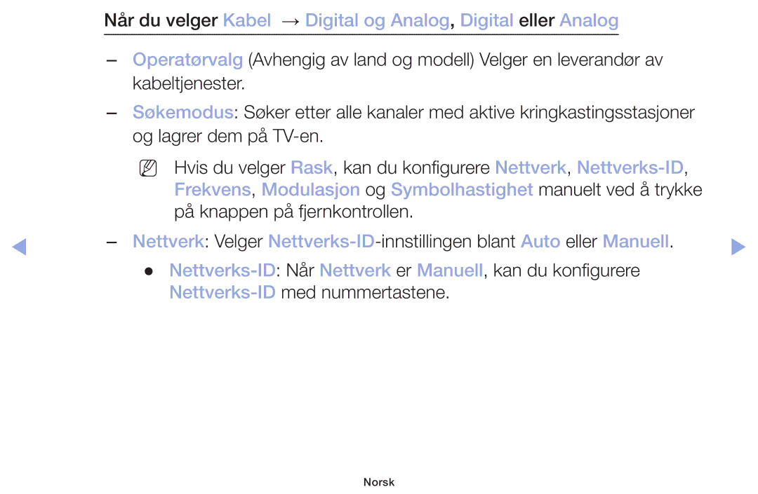 Samsung LT32H390FEVXXC manual Nettverks-IDmed nummertastene 