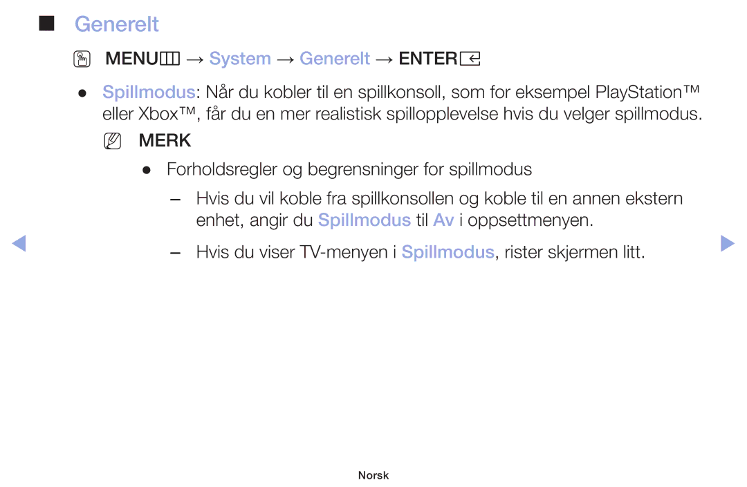 Samsung LT32H390FEVXXC manual OO MENUm → System → Generelt → Entere 