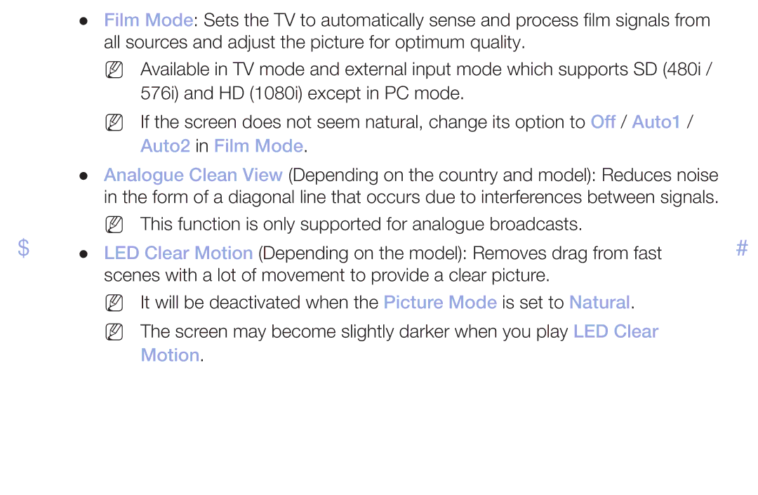 Samsung LT32H390FEVXXC manual Auto2 in Film Mode, Motion 