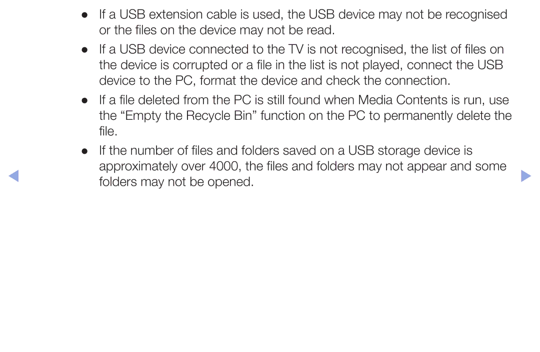 Samsung LT32H390FEVXXC manual Device to the PC, format the device and check the connection 