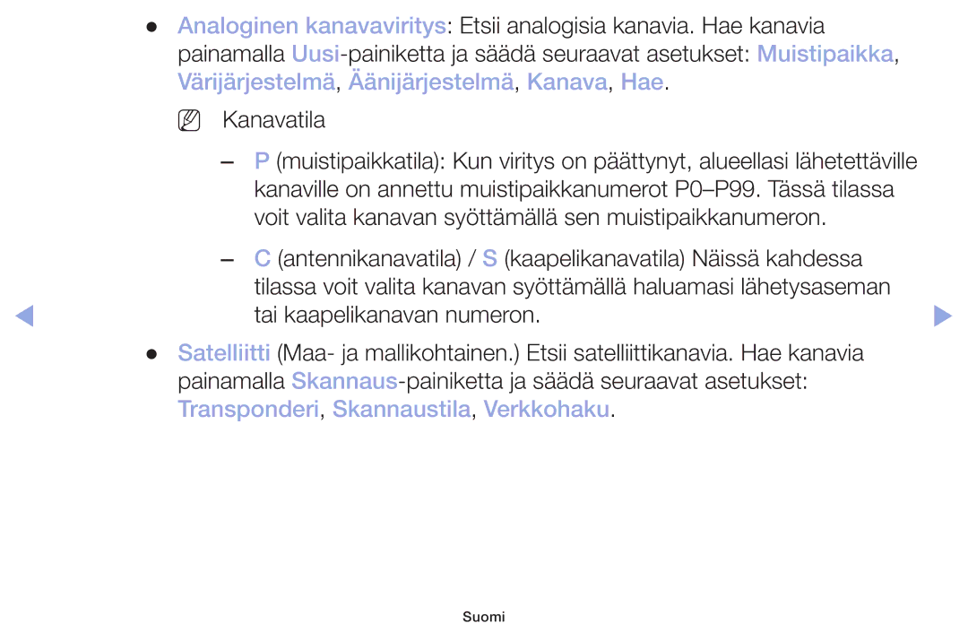 Samsung LT32H390FEVXXC manual Tai kaapelikanavan numeron 