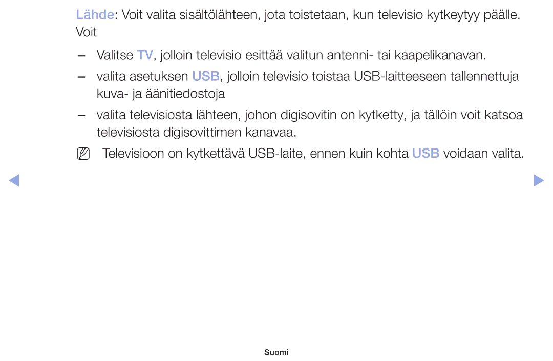 Samsung LT32H390FEVXXC manual Kuva- ja äänitiedostoja 