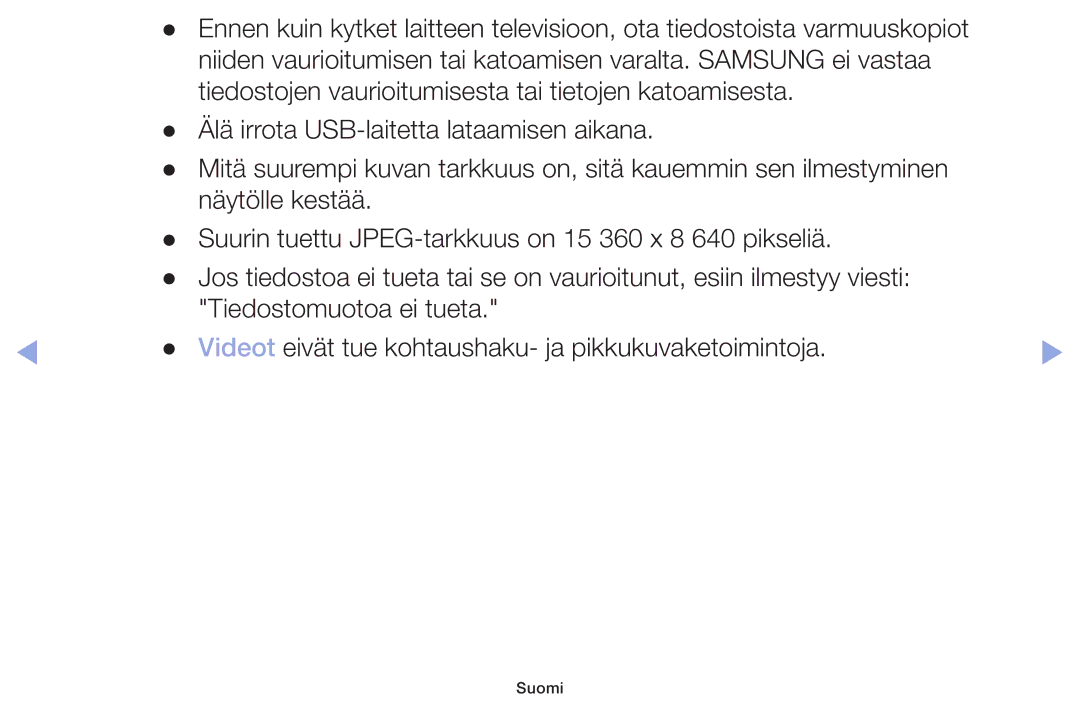 Samsung LT32H390FEVXXC manual Suomi 