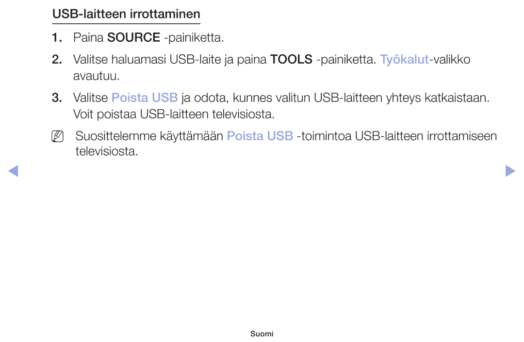 Samsung LT32H390FEVXXC manual Suomi 