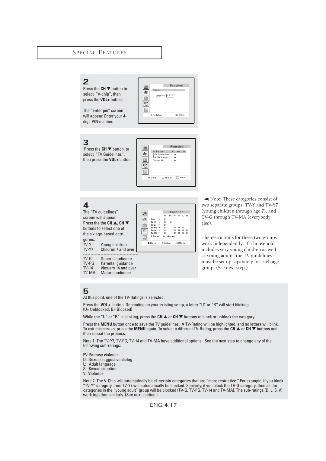 Samsung LTM 1525 manual Tv-G 