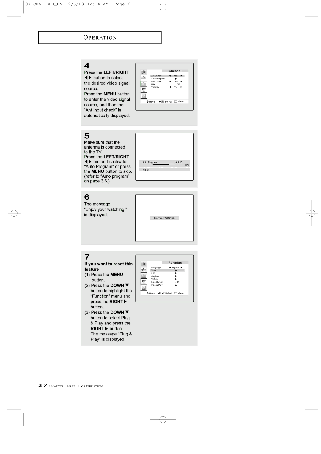 Samsung LTM 225W manual If you want to reset this feature 