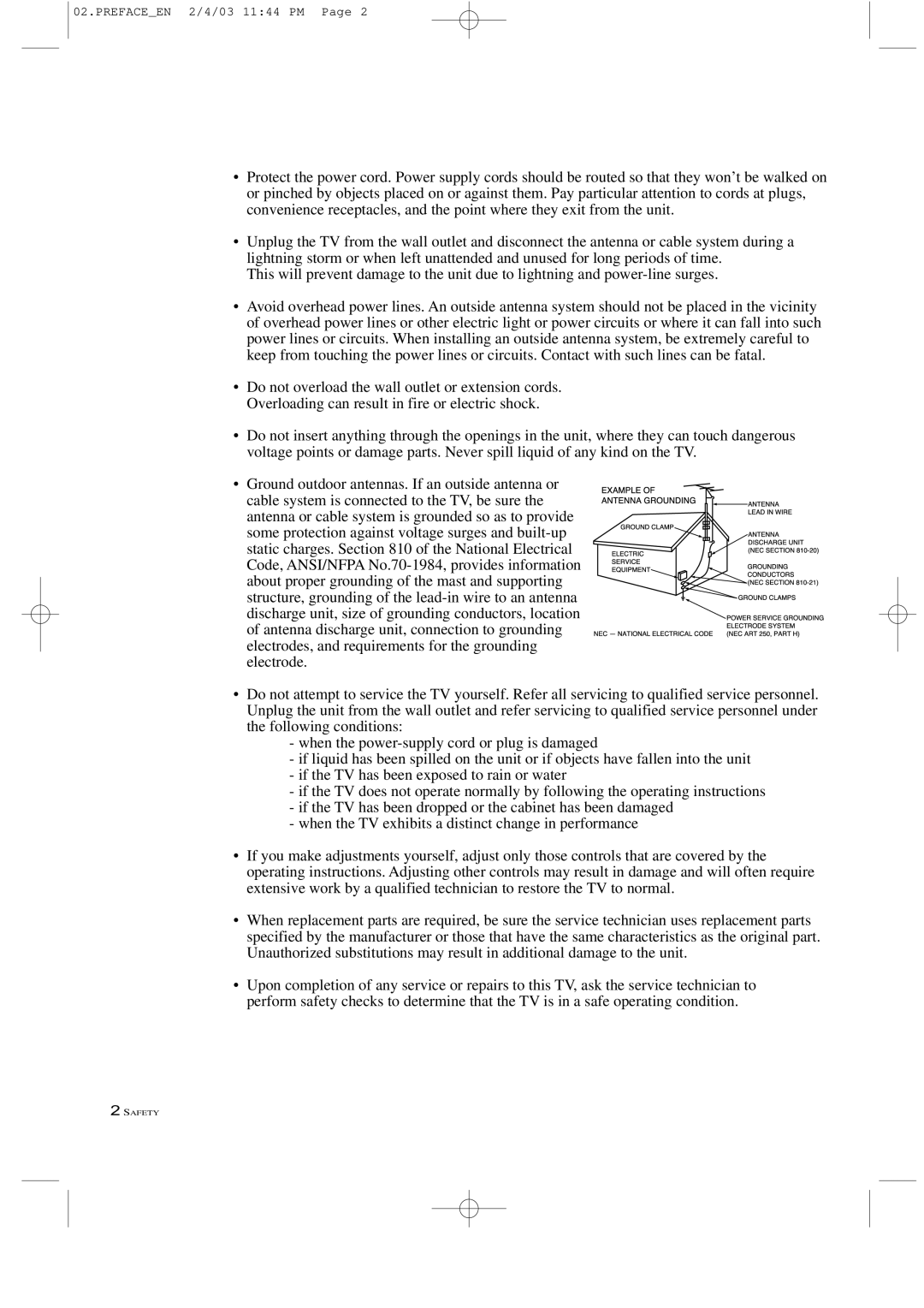 Samsung LTM 225W manual Prefaceen 2/4/03 1144 PM 