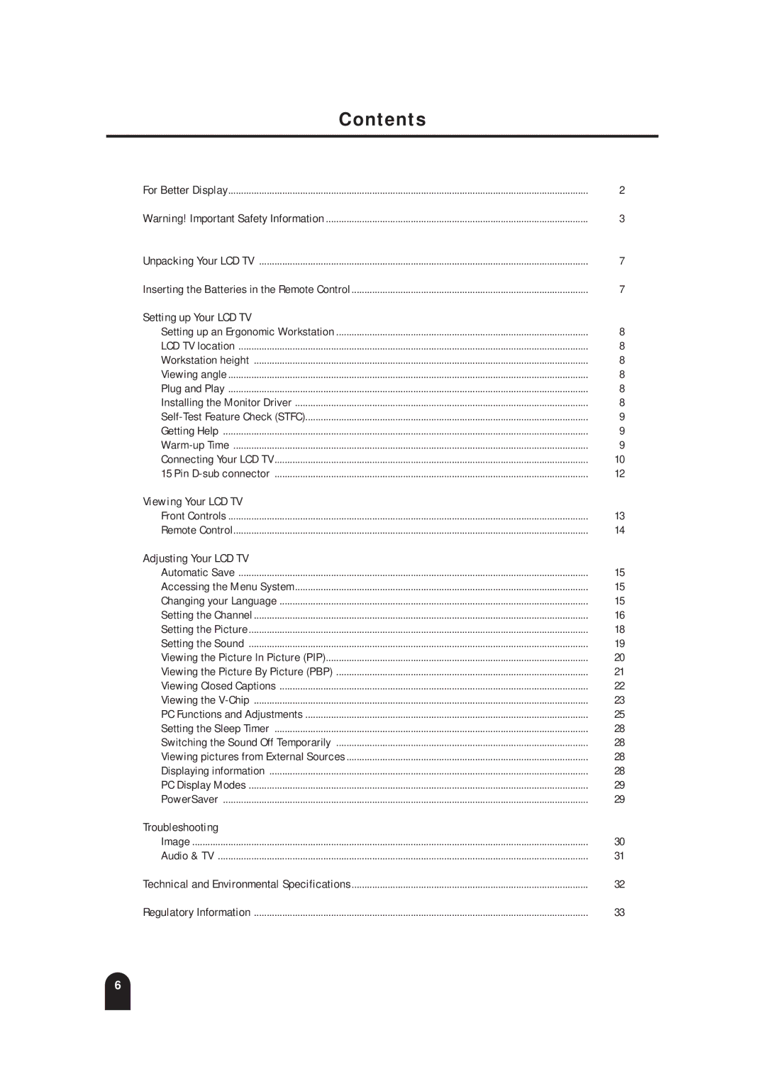 Samsung LTM 245W, LTM215 manual Contents 