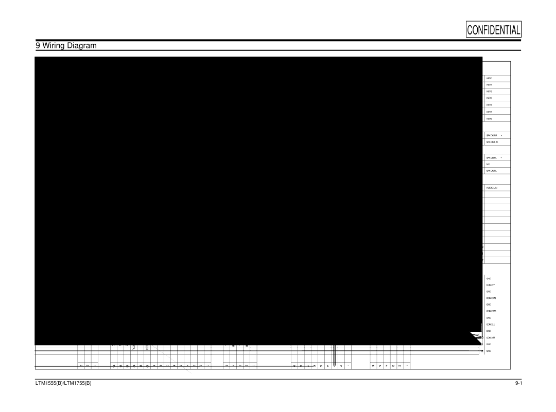 Samsung ES15U, LTM1555(B) specifications Wiring Diagram, CN12 CN11 CN51 CN24 CN25 