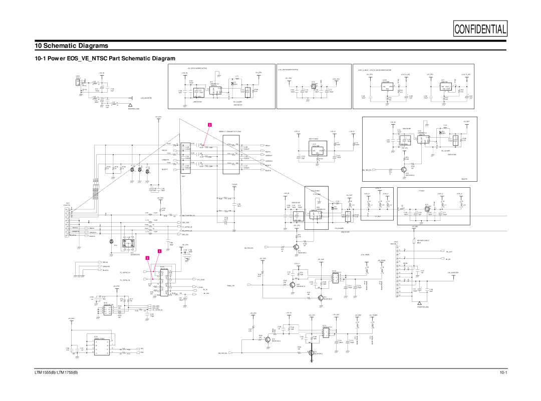 Samsung ES15U, LTM1555(B) specifications Schematic Diagrams, Power Eosventsc Part Schematic Diagram 