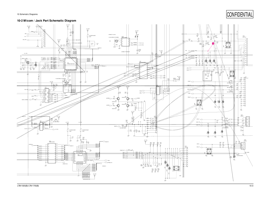 Samsung ES15U, LTM1555(B) specifications Micom / Jack Part Schematic Diagram, Hpdr 