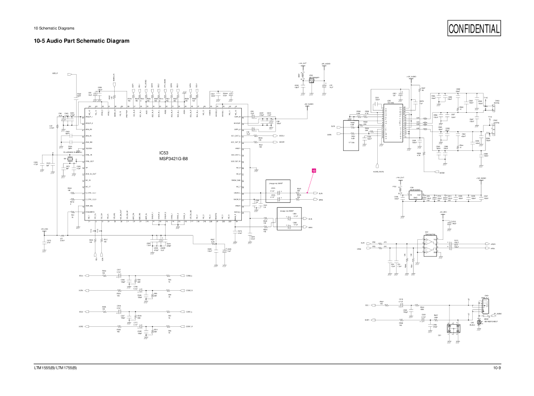 Samsung ES15U, LTM1555(B) specifications Audio Part Schematic Diagram, Out Gnd 